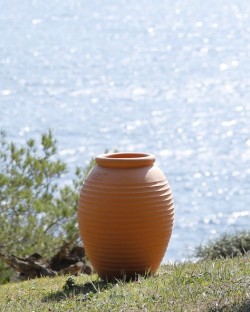 Pottery Mediterranean Jar Striee