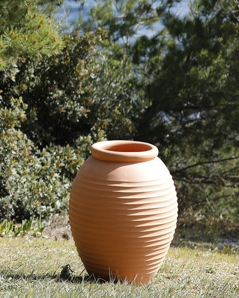 Pottery Mediterranean Jar Striee
